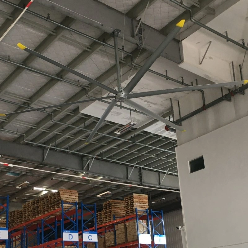 5.5-7.3m Permanent Magnet Motor Synchronization Hvls Industrial Ceiling Air Cooler Exhaust Ceiling Fan