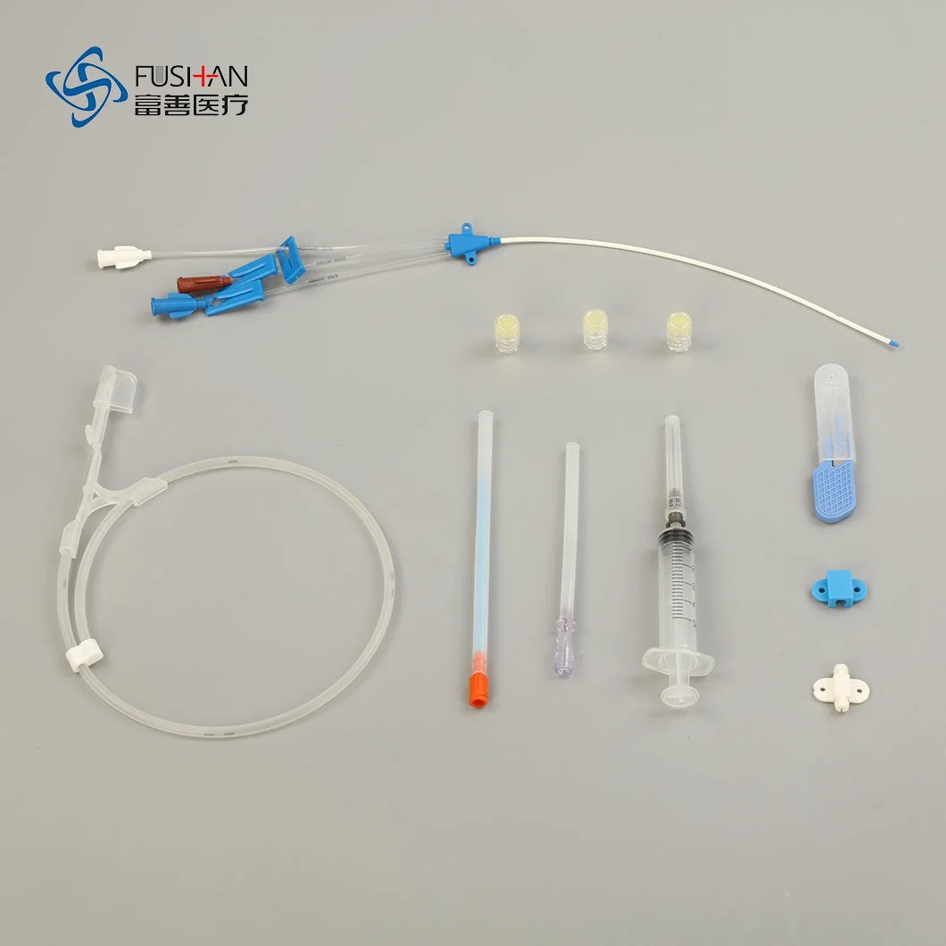 Manufacturer Factory Price Medical Central Venous Catheter Kit Types Single/Double/Triple Lumen CVC Sizes 4f 5f 5.5f 7f for ICU Intensive Critical Care