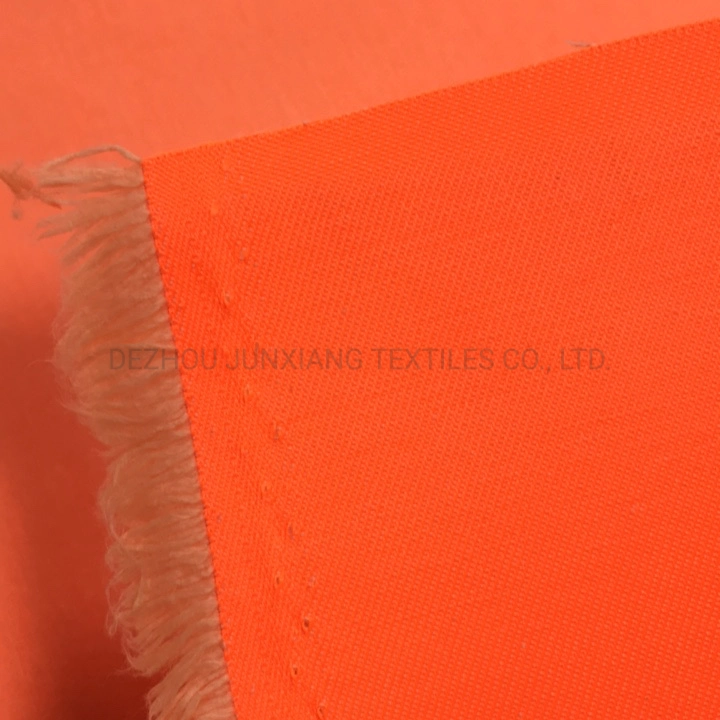 Factory Wholesale Fluorescence Twill Tc Fabric for Workwear 250GSM in Hv Orange Color