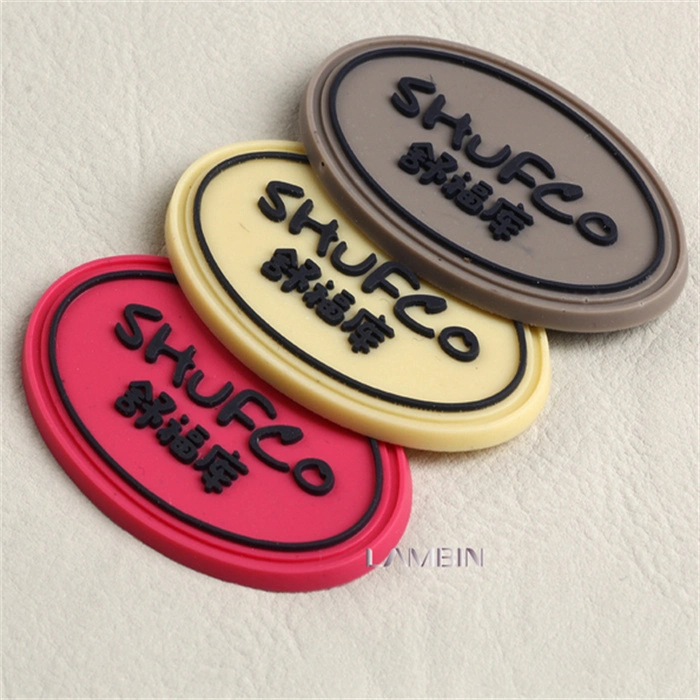 Custom Fashion Design of Rubber Badge for Garment Accessory PVC Rubber Patches