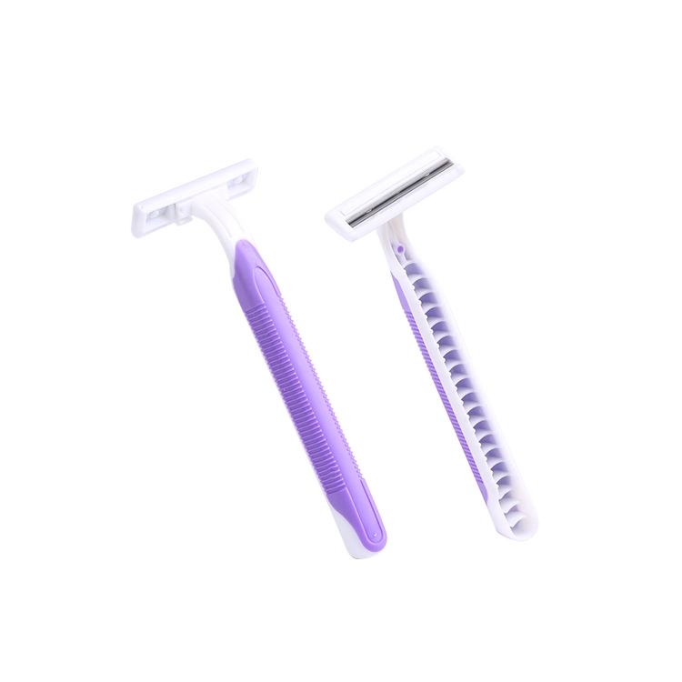 Supermarket and Shopping Mall Shaving Razor Twin Blade Razor for Lady