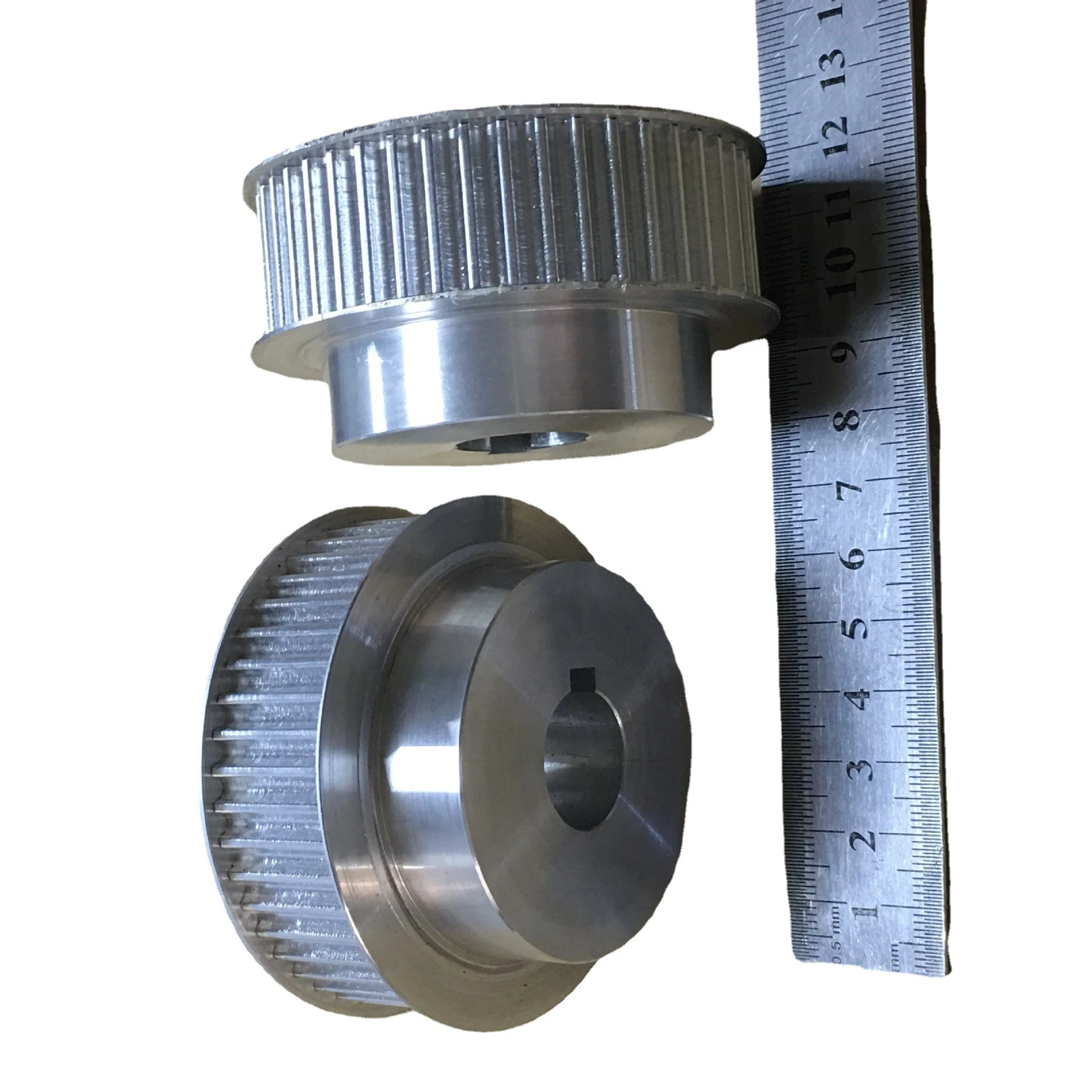 Transmission Pulley, Synchronous Pulley, Round Threaded Shaft Synchronous Pulley Driving Pulley