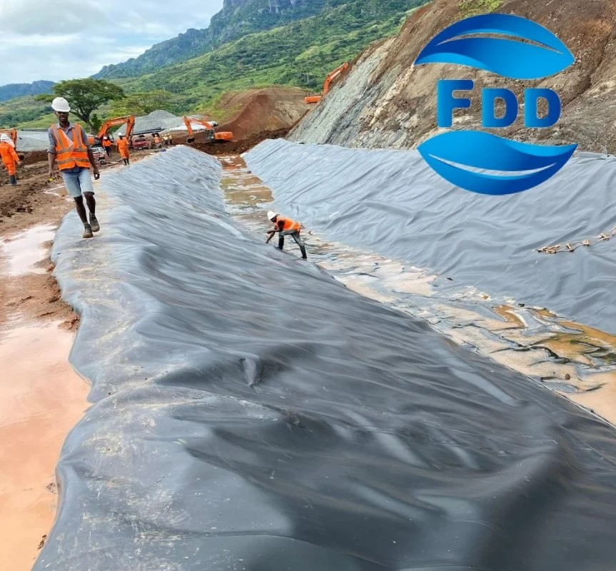 FDD Geomembrane HDPE Geomembrane for Course Lake/Landfill Capping/Mining Project Installation