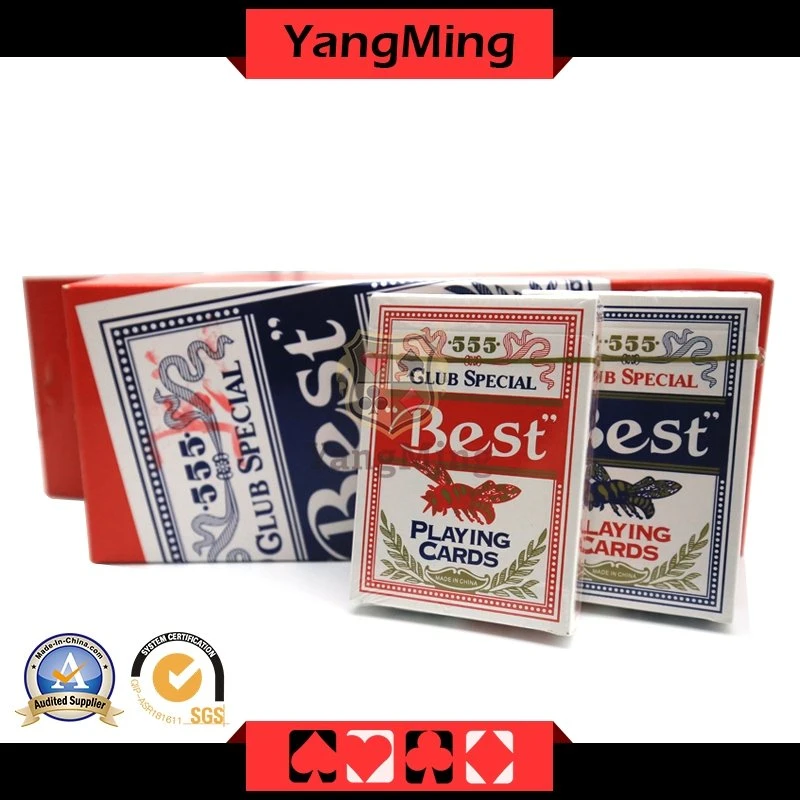 555 Casino Poker Dedicated Playing Cards for Texas Holdem Baccarat Gambling Games (YM-PC05)