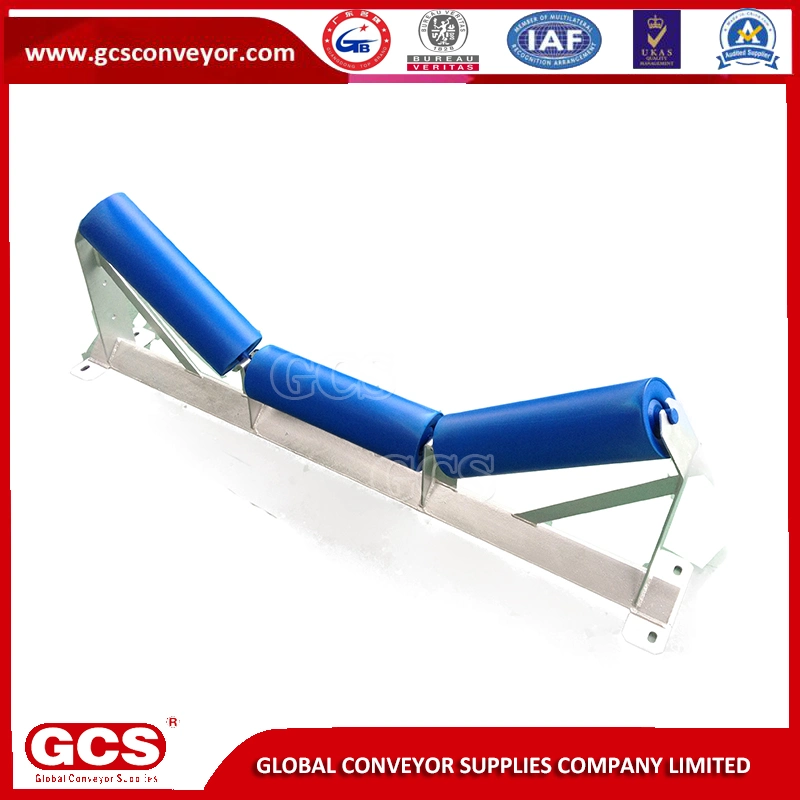 Gcs Steel Trough Idler Roller Mining Belt Carrier Roller