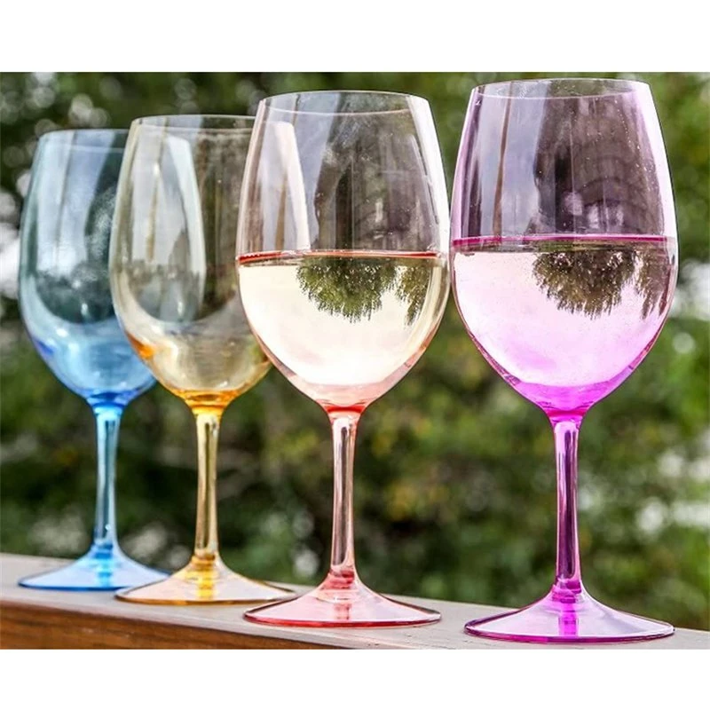 22oz Unbreakable Dishwasher Safe Stemware Plastic Wine Cup Goblet Wine Glass