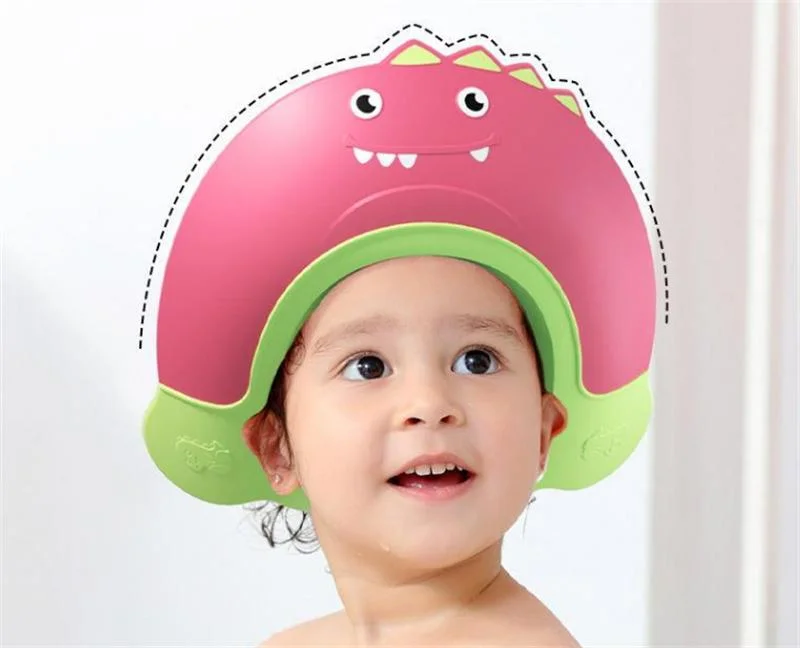 Wholesale Baby Bath Cap Kids Waterproof Baby Shower Cap with Eye Protector