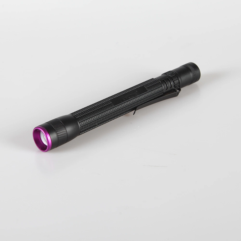 Yichen zoombare LED Pen Taschenlampe mit Lila Licht