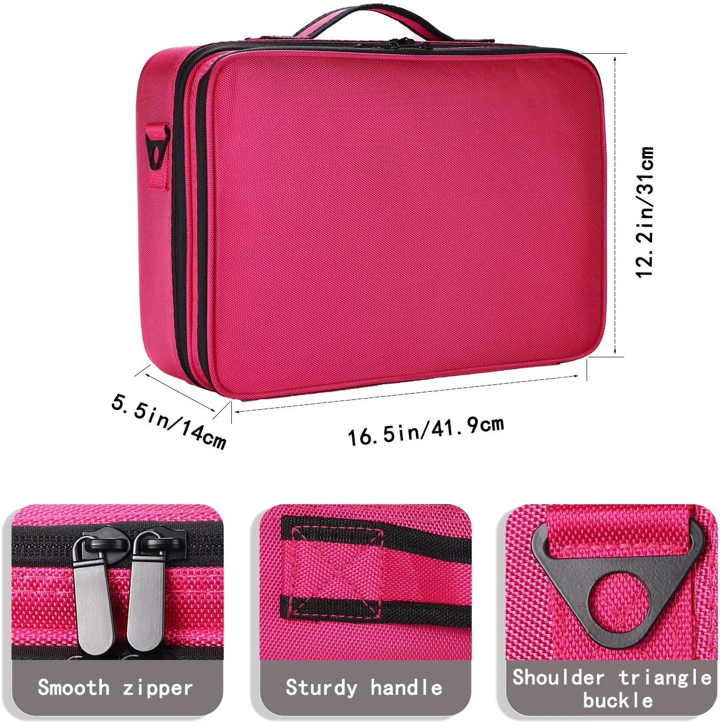 Travel Makeup Bag Professional Large Cosmetic Bag Makeup Case