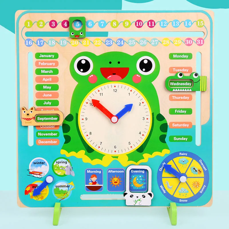 Weather Season Calendar Clock Time Week Cognitive Preschool Education Enlightenment Toy