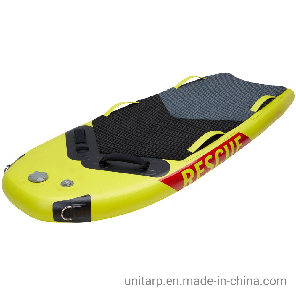 168X99X10cm Yellow Lifeguard Drop Stitch Fabric Inflatable Life Saving Board Rescue Sled Behind Jet Ski