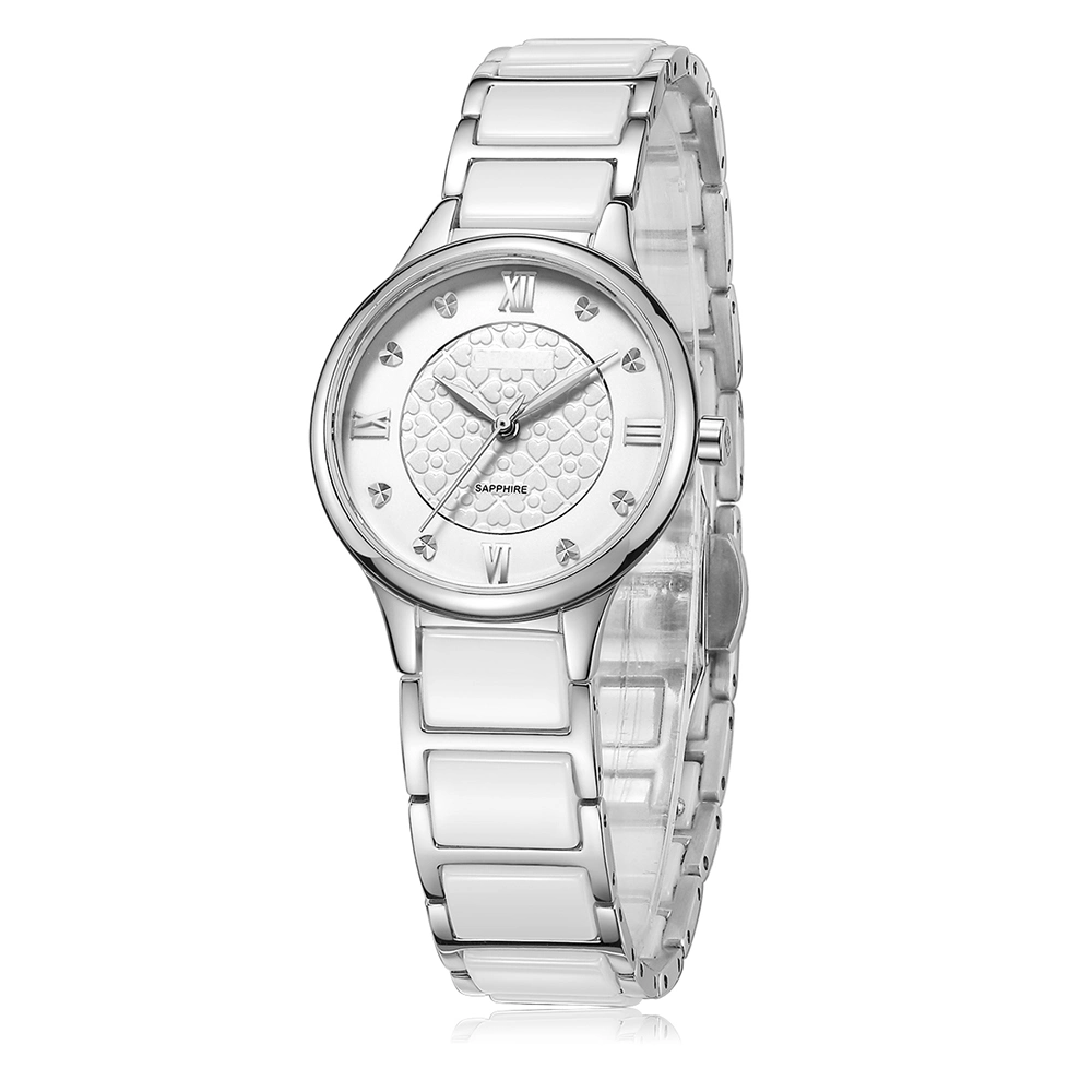 Latest Elegant Factory Prices Stainless Steel Ceramic Ladies Watch