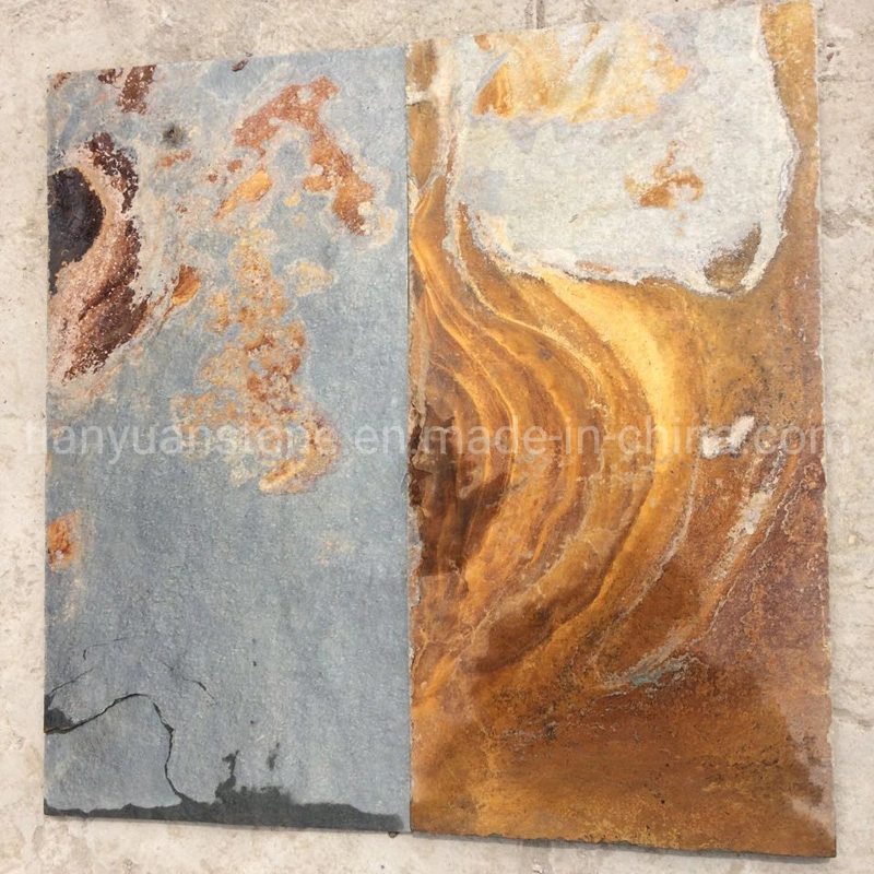 Natural Split Surface Rusty Culture Stone Slate for Flooring /Roof Tiles