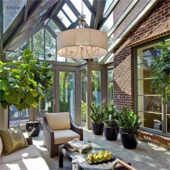 Thermal Break Aluminum Profile Botanical Garden Green House Sunroom Conservatory Glasshouse