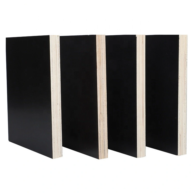 18mm Black Poplar Core Film Faced Construction Plywood / Finger Jointed Core Shuttering Plywood