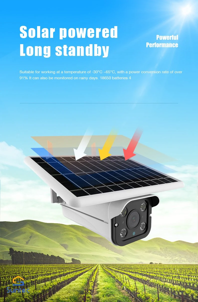 Outdoor A8 7W Security Solar Camera WiFi 4G Wireless Low-Power Consumption Battery PTZ CCTV Solar Camera