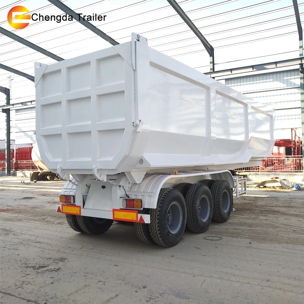 Heavy Duty 3 Axle 60 Ton Transport Sand Tipper Truck Trailer