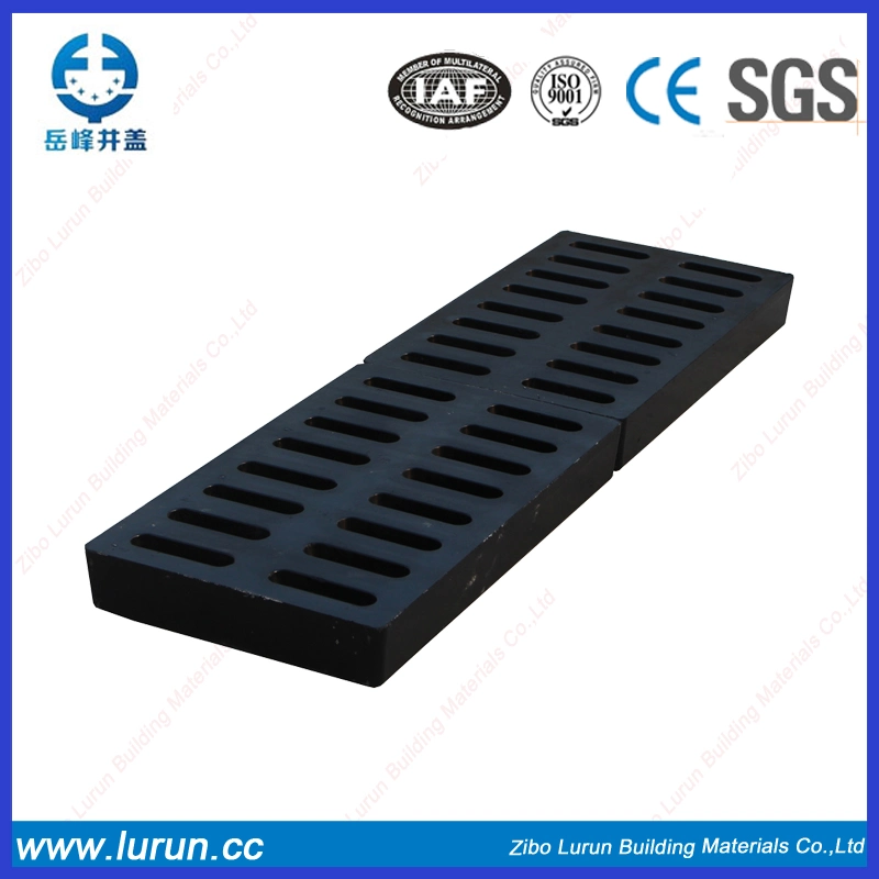 China Wholesales PVC Resin Anti-Theft Decorative Fiberglass/Plastic/Resin/BMC/SMC/FRP Square Trench Drain Gratings for Composite