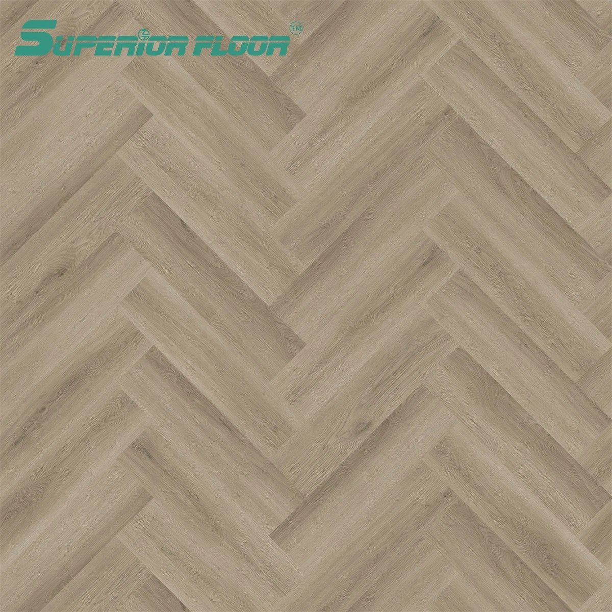 Easy & Quick Installation Lvt PVC Vinyl Herringbone Parquet Floor for Bedroom, Kitchen, Basements