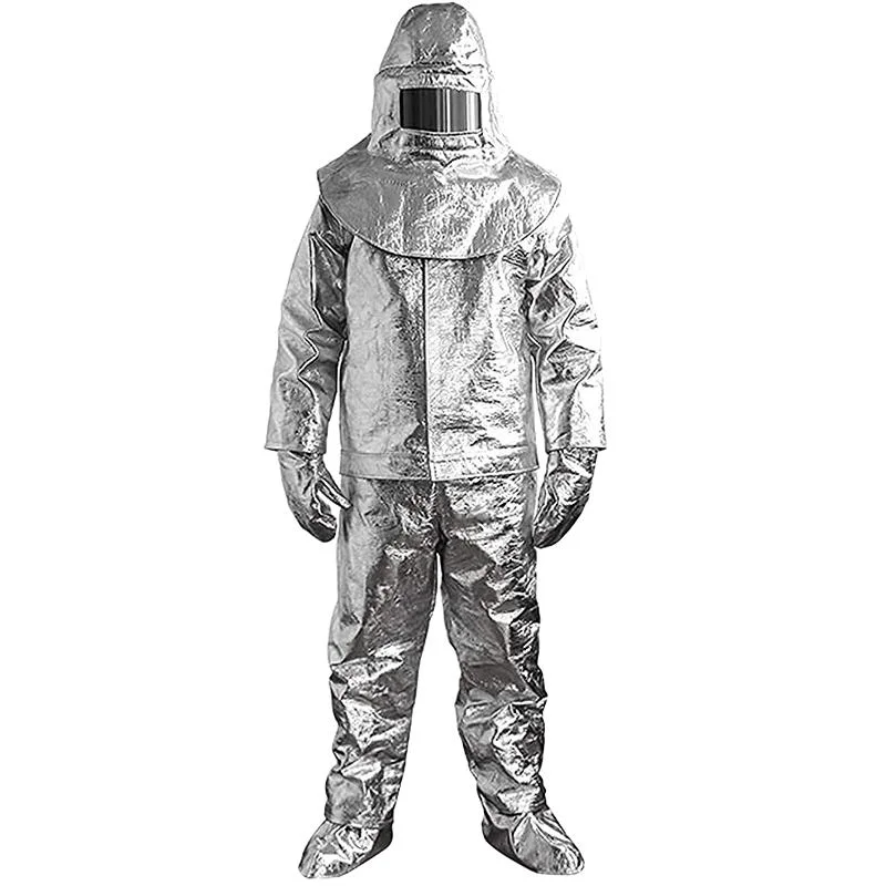 Aluminized Fire Fighting Protective Suit Aluminium Thermal Insulation Fireproof Suit