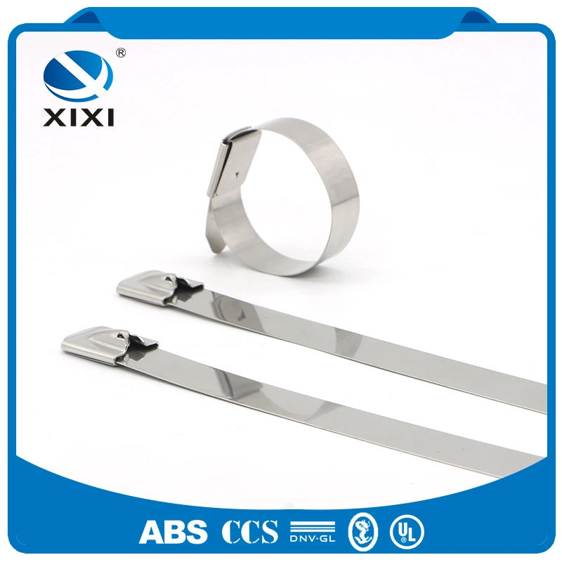 Self-Locking Cable Tie Xinxing China Wire Straps Metal Ziptie with RoHS