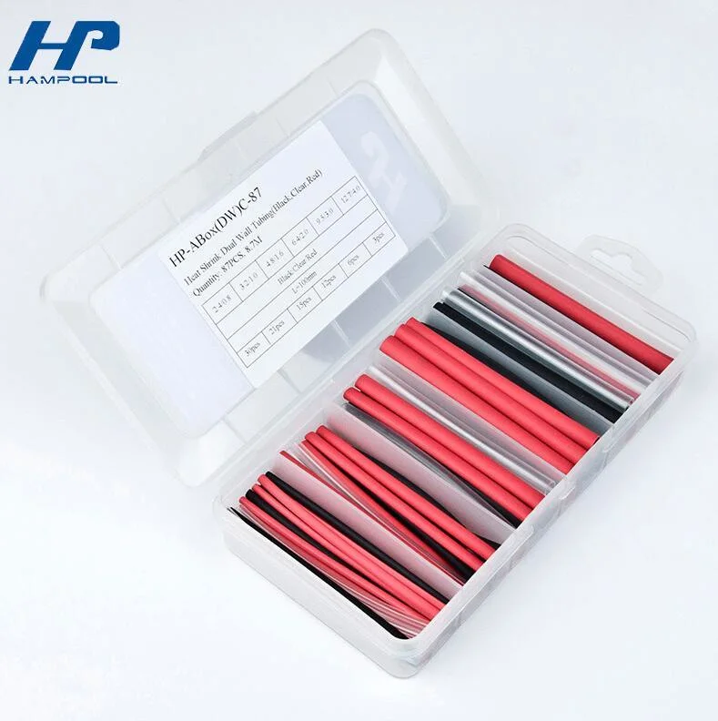 Black Auto RoHS Electrical Double Wall Heat Shrink Tube Heat Shrink Sleeves