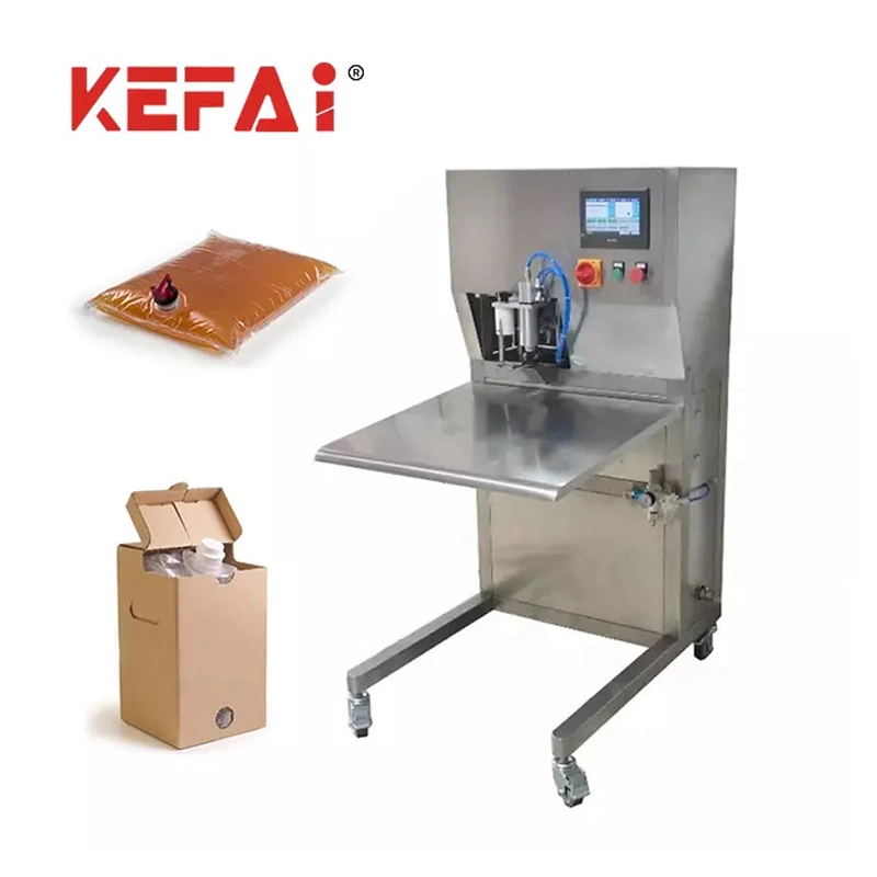 Kefai Automatische Aseptische Bib Saft Milch Rotwein Mayonnaise Sauce Honig Ei Flüssige Verschließungen Aseptische Verpackung Beutel in Box Befüllung der Maschine mit Stickstoff