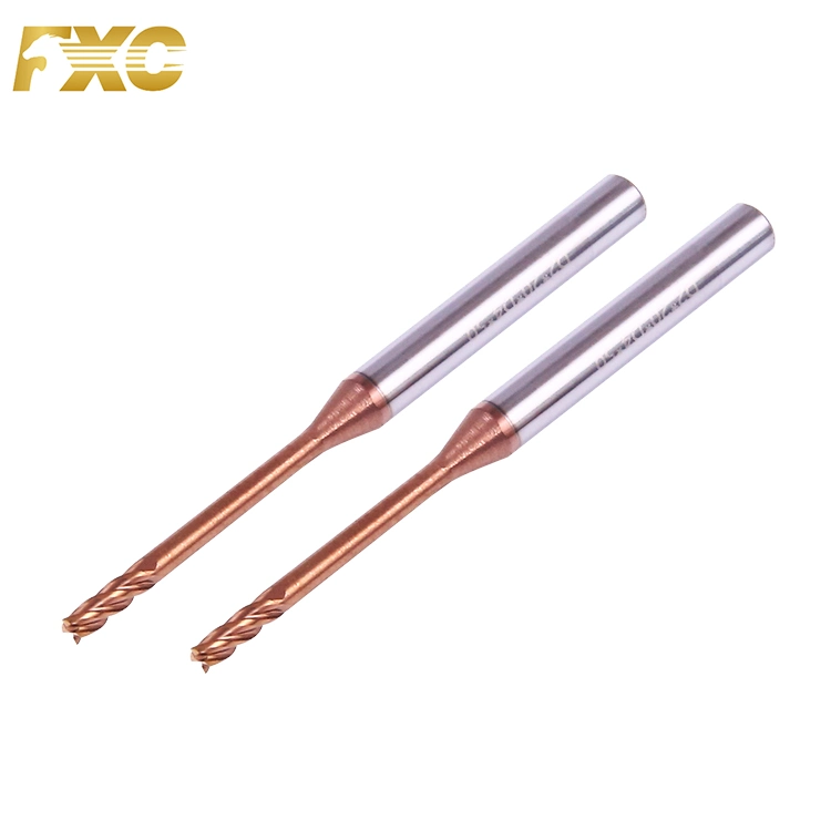 High Quality HRC55 Carbide Long Neck End Mill Deep Grooving Router Bits CNC Cutting Tool with Coating