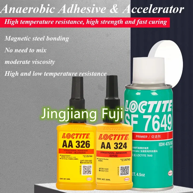 Loctites AA 326 Acrylic Structural Adhesive One Component Yellow Super Glue Magnetic Steel Adhesive for Magnet Metal Glass 326