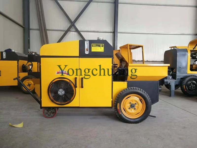 Diesel Engine Trailer Concrete Pump