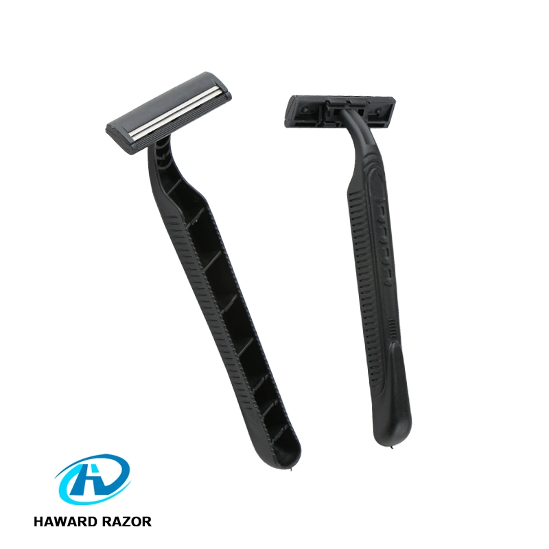 D211 Factory Price Plastic Razor Twin Blade Feature One Time Use Shaving Razor