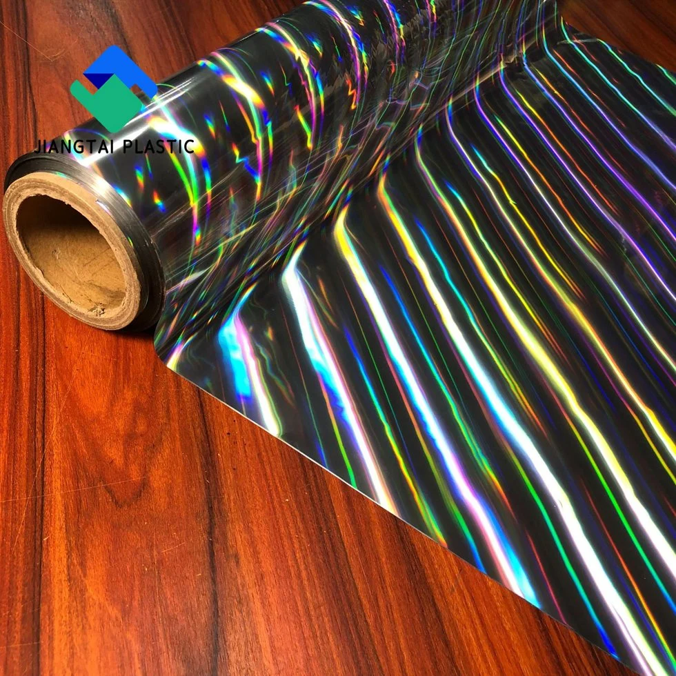 Jiangtai Pet BOPP Holographic Metallized Film Transparent Lamination Paper Film for Paper Board