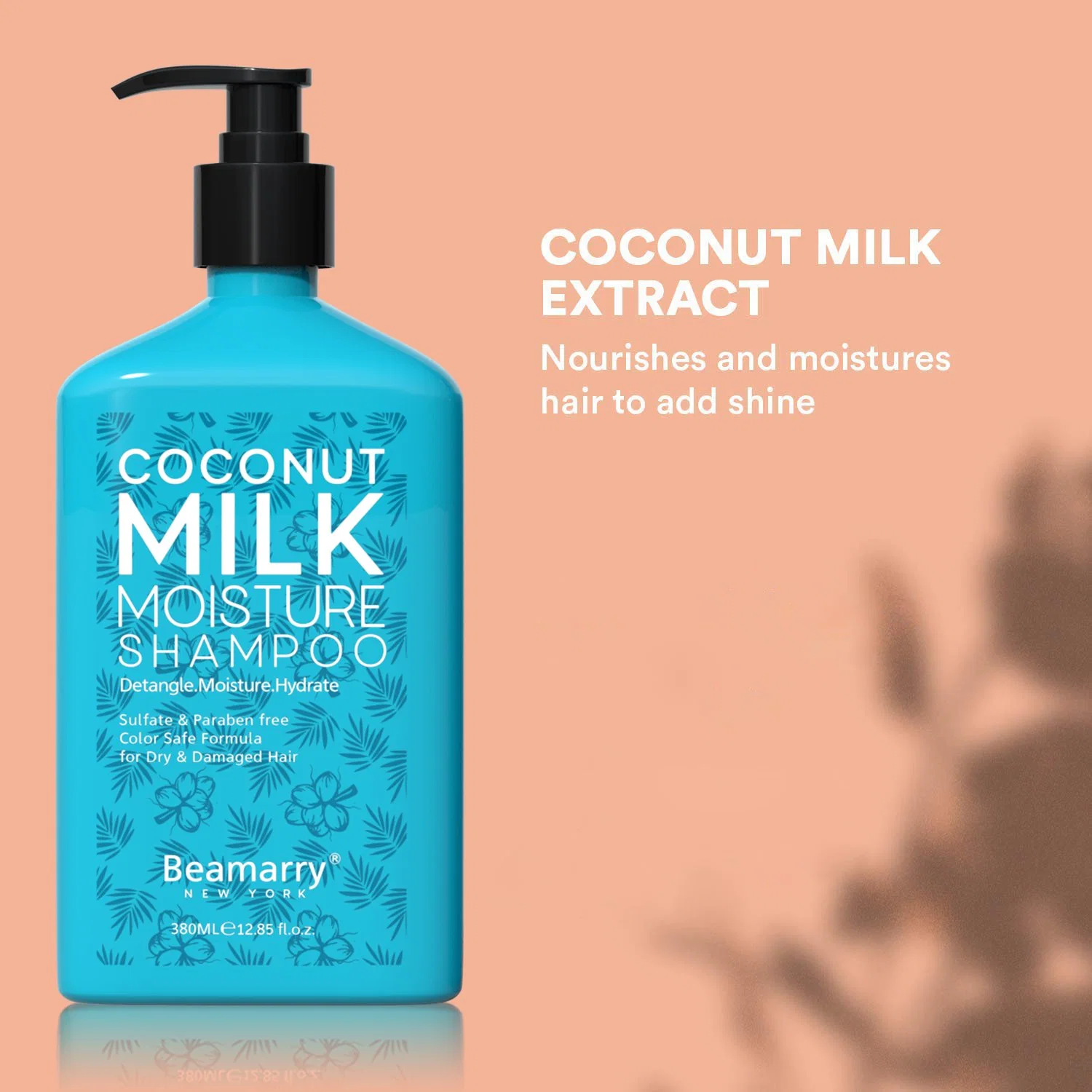 380ml Beamarry Professional Hair Care Products Hair Beauty Products Coconut Milk Moisture Shampoo