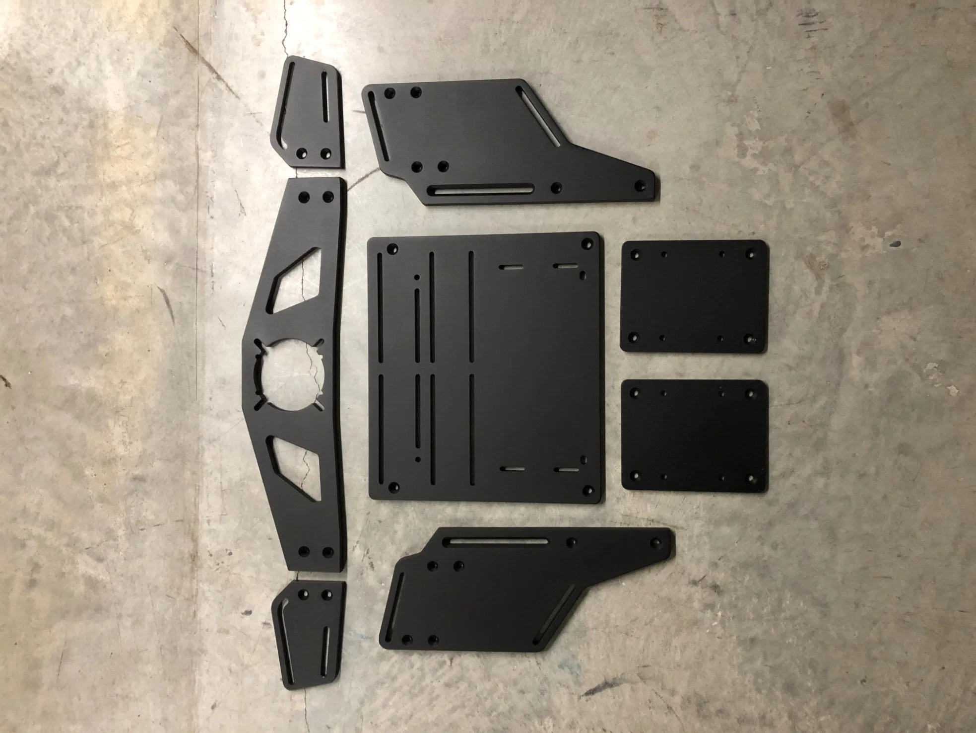 Новый дизайн Черный анодированный алюминий движения SIM-Rig Racing пилотской кабине DIY домашние игровые симулятор комплект рамы