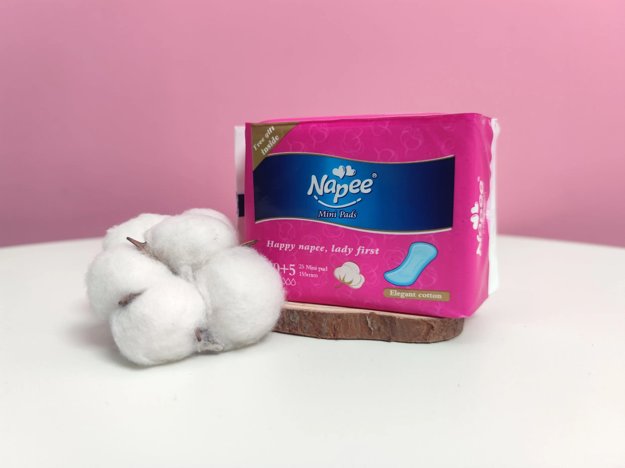 El algodón toalla sanitaria desechable de superficie suave almohadilla almohadilla sanitaria Menstrual Fabricante de pañales el cuidado médico Sofy adorar Elis