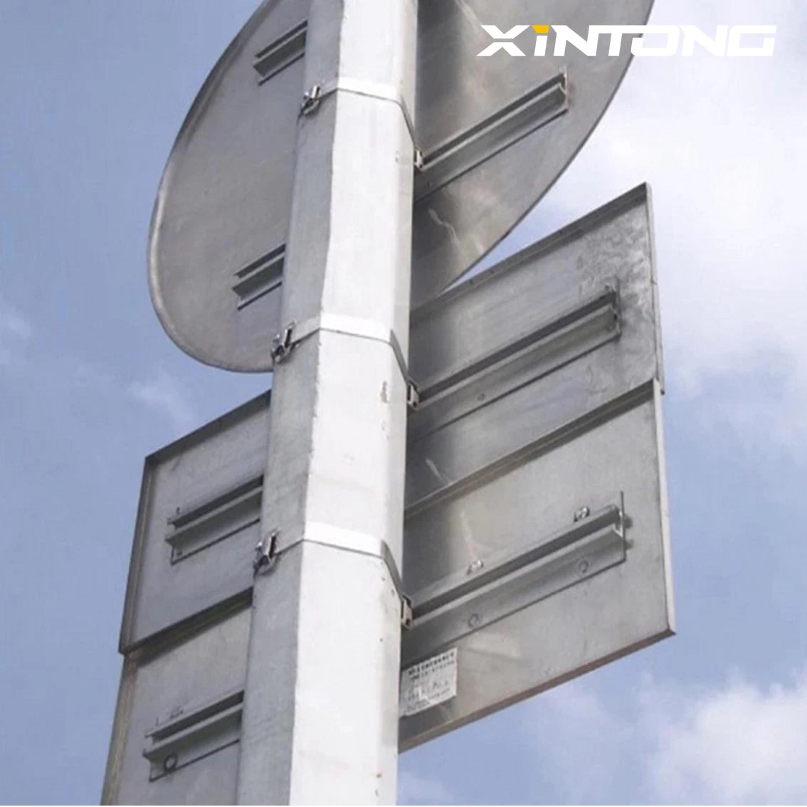 Xintong Portable 5 Year Warranty Fork in The Road Sheeting Circle Aluminum Traffic Sign Board