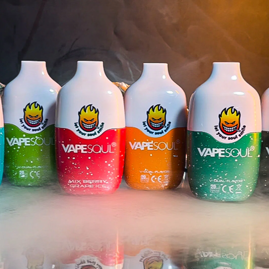 Vapesoul Juice Crystal Vapee Hookah atomizador eletrónico descartável para cigarros