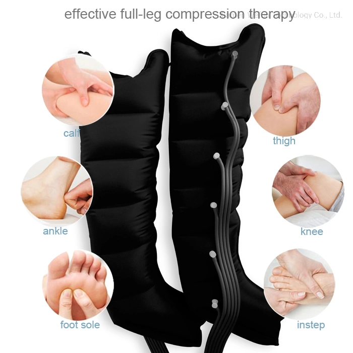 FDA Best Rechargeable Portable Air Pressure Full Foot Calf Thigh Leg Massager