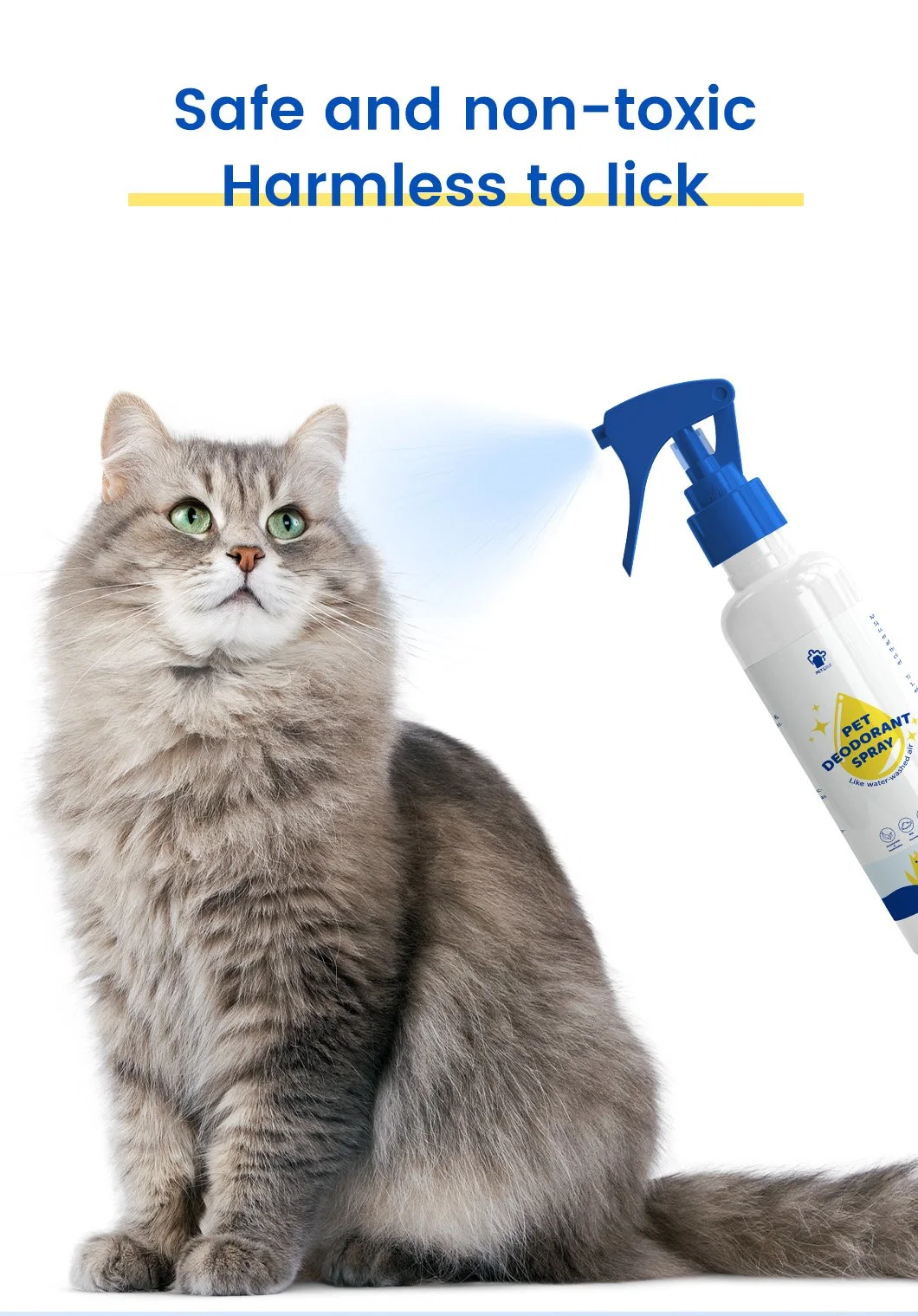 Best Seller Cat Dog Deodorizer Spray for Pets Paws Body Environment Pet Supplies