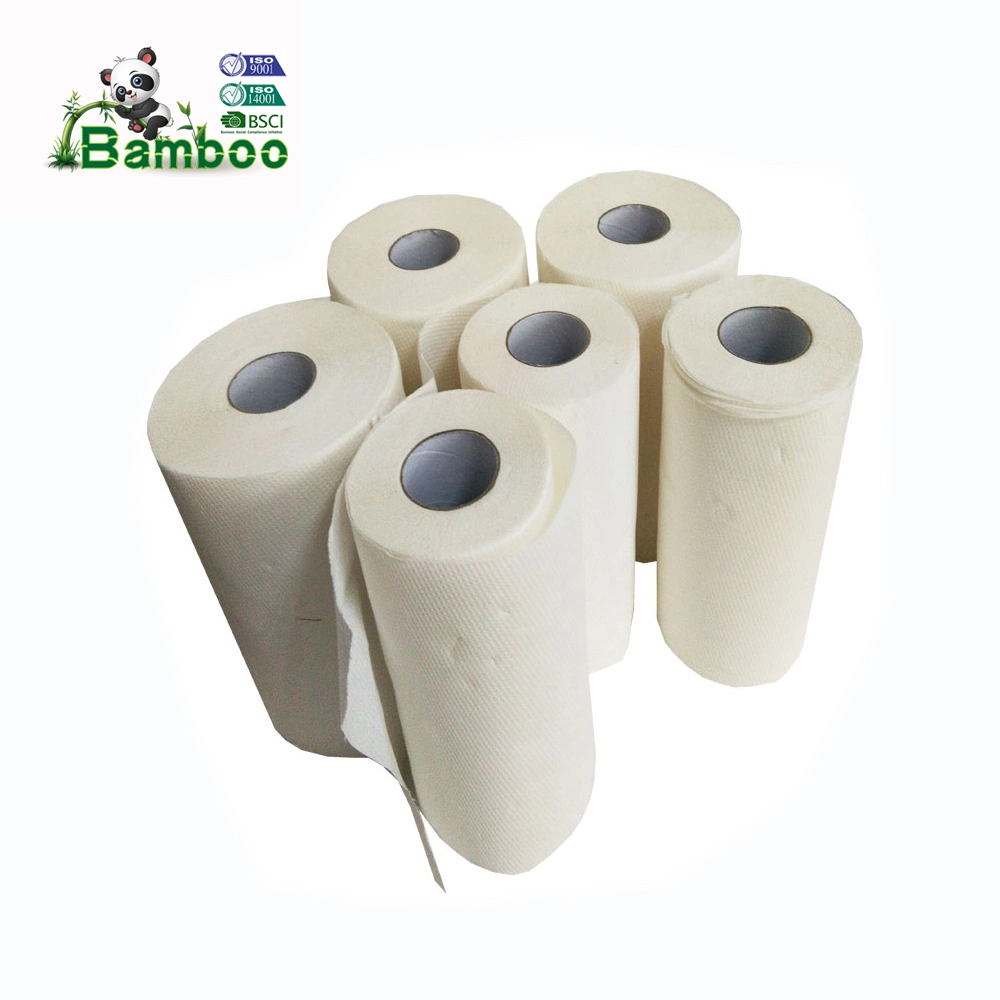 OEM Bleached 2 Ply Soft Bamboo Paper Towel Household Bamboo Kitchen Paper Towel