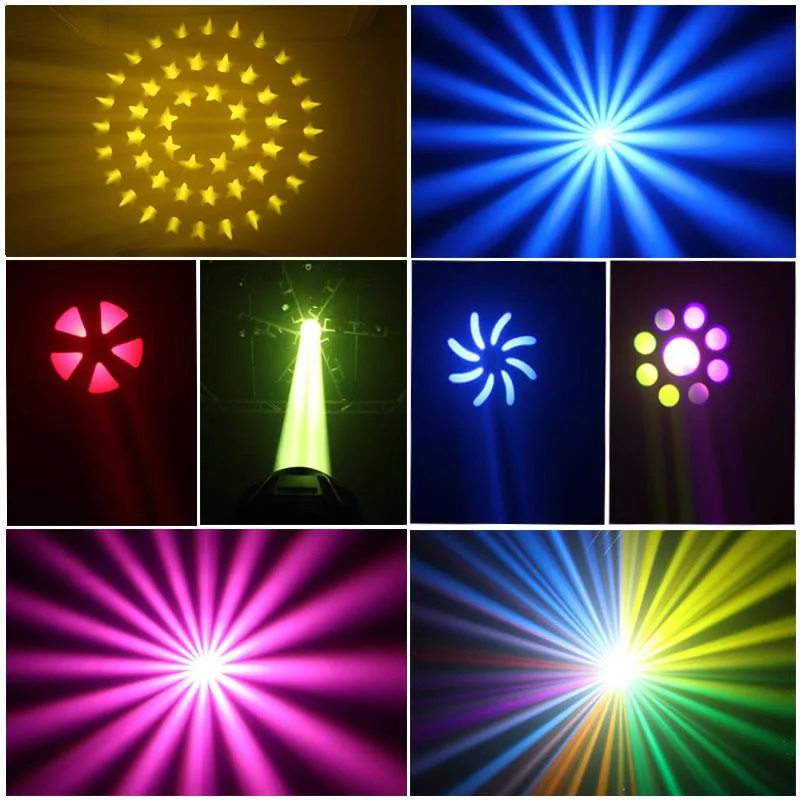 Stage Lights 350W Spot Light Moving DMX512 Wash Lighting for Stage Club Party DJ and Wedding Lights