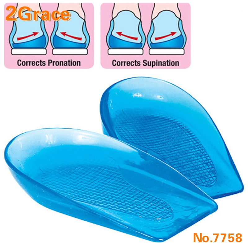 Foot Care Soft Gel Silicon Posture Corrective Heel Cups, Gel Heel Cushion