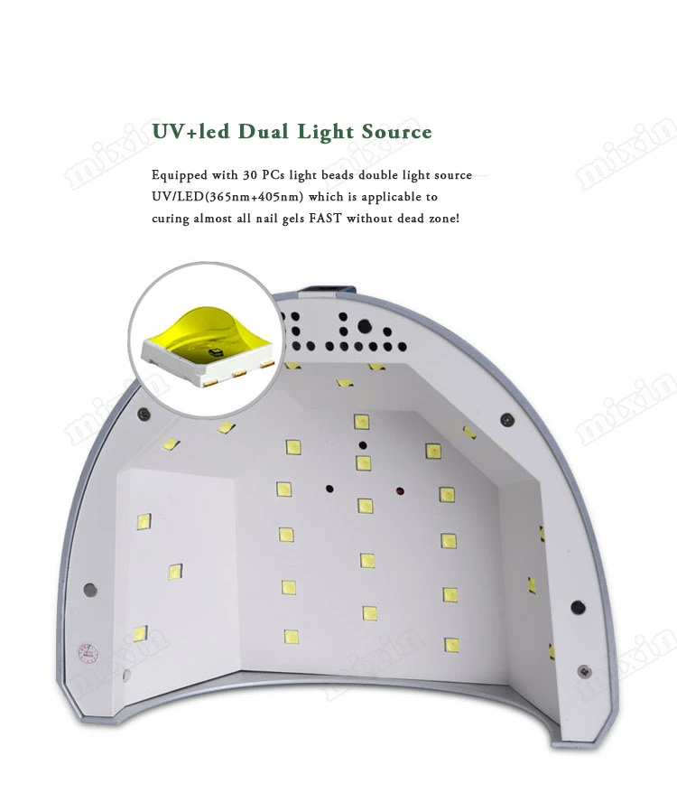 Gel UV eléctrico UV Secador de uñas Luz de uñas de alta potencia Lámpara de clavos LED UV 48W