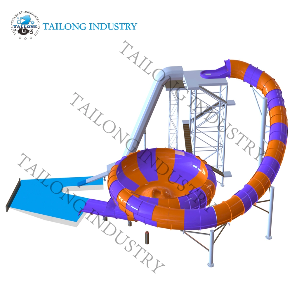 Spuer Bowl Water Park Commercial Customized FRP Slide of Amusemnt Park Water Play Equipment