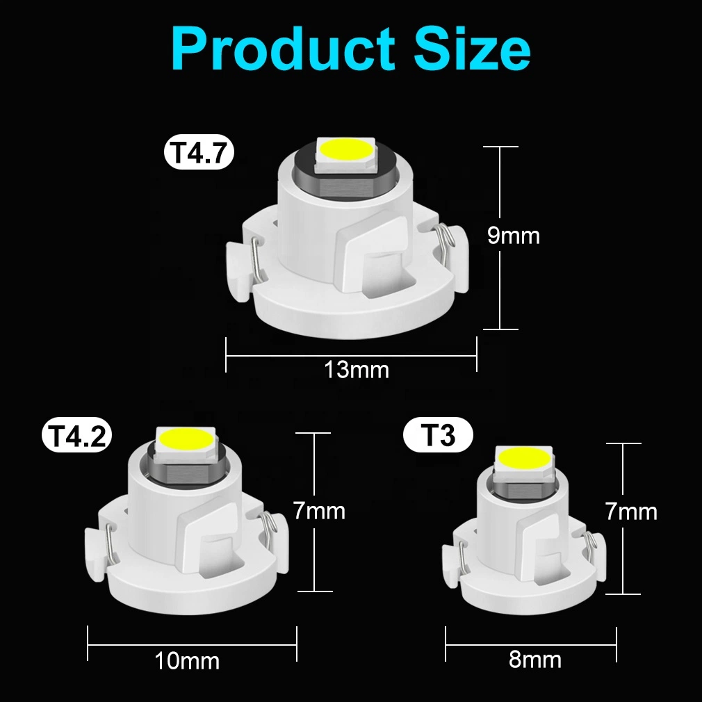 Super Bright 3030 SMD Chipt3 T4.2 T4.7 LED Indicator Instrument Red Light