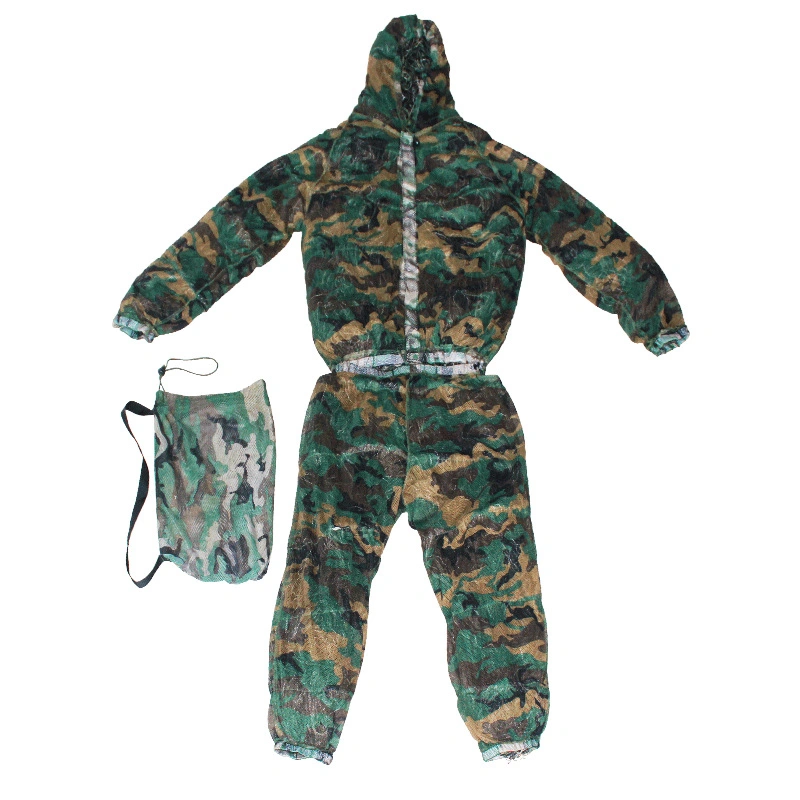 Jungle de la laine costume de camouflage en trois pièces Homme réel CS s'adapter à l'homme réel de camouflage de Sniper costume de poulet