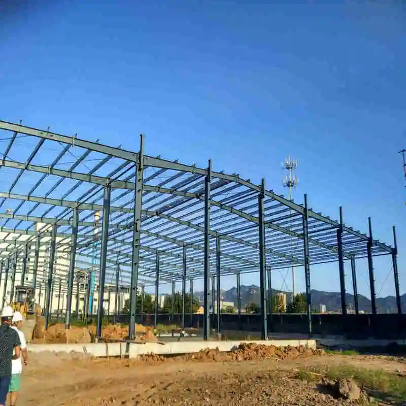 Prefabricated Metal Structure Storage Large Span House Steel Warehouse Workshop Commercial Office Building