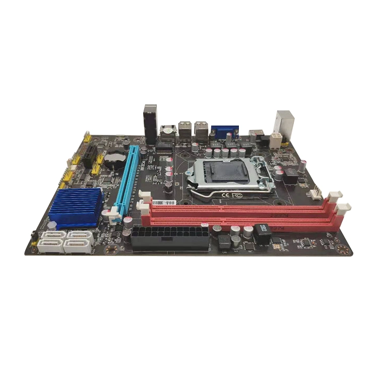 Precio de fábrica al por mayor computadora de escritorio H61-1155 Soporte 2*DDR3 placa principal con Buen mercado en todo el mundo placa base