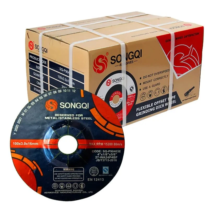 Disque de meulage d'angle Songqi 100X6X16mm métal cylindrique surface abrasive Disque de meulage