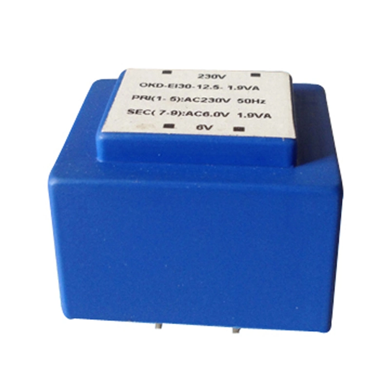 Ei Toroidal PCB Mounting Encapsulated Transformers Step Down 220V to 2X9V